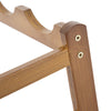 Bamboo Wine Rack Free Standing Bottle Shelf Hanging Cup Stand Storage Display UK