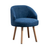 Set of 2 Accent Tub Chairs Occasional Lounge Sofa for Living Room Bedroom Blue