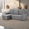 3 Seater Corner Sofa Bed Hidden Storage Convertible Pull Out -L Shaped Sofa Bed