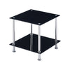 Nest Of 3 Nested Nesting Tables Side End Coffee Table Glass/Wood for Living Room