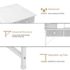 Dressing Table with LED Mirror Large Vanity Table 3 Drawer Storage Side Pocket
