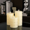 3 OR 5PCS LED Flameless Candles Remote Flickering Pillar Timer Battery Operated