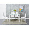 3 Colours Dining Table and 4 / 6 Padded Chairs Set Home Kitchen Furniture New