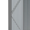 Outdoor Lockable Grey Door Shed Storage Room Metal Tool Sheds House 10x10ft UK