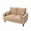 Panana Linen Fabric 2 & 3 Seater Sofa Couch with Wood Legs 3 Colours