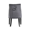 Velvet Dining Chair with Door Knocker Ring Windsor Dressing Room Chair 1/2/4/6