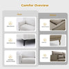 Luxury 2 Seater polyester Fabric Couch Sofa Armchair Comfortable Living Room New