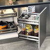 Blind Corner Cabinet Pull Out Drawer Magic Corner Base Shelves / Storage Basket