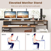 170CM Computer Desk Monitor Stand Workstation Home Office Desk W/ Power Outlets