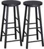 WOLTU Dining Table Set Bar Table & Stools Breakfast Bar Table 2 Round Bar Stools