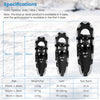 21"/25"/30" Aluminum Snow Shoes 4-in-1 Lightweight Terrain Snowshoes w/Carry Bag