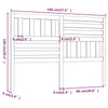 Camerina Bed Headboard Grey 146x4x100 Solid Wood Pine,Headboard for P0F4