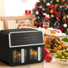9L Christmas Air Fryer Gift Dual for Home 7 Preset Timer Control Touch Screen