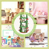 Bookshelf Storage Shelf With Children's Reading Room Open Storage Modern Green
