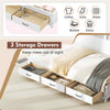 Daybed Frame with 3 Storage Drawers Single Guest Bed