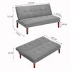 Modern 2 Seater Small Sofa Settee Sleeper Sofas Chair Bed Kids Bedroom Guestroom