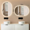 Illuminated Bathroom Mirror With LED Lights Bluetooth Demister Touch Sensor