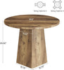 Round Dining Table for 2-4 Person, 31.5 Inch Farmhouse Small Kitchen Table
