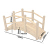Woodside Wooden Decorative Garden Bridge Ornament for Ponds/Streams/Borders 1.2m