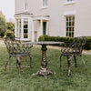 Two Seater Outdoor Bistro Set - Cast Aluminium Garden Furniture