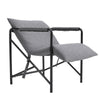 Padded Armchair Leisure Chair with Metal Frame for Living Room Bedroom Office