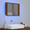 Gecheer Bathroom Mirror Cabinet, Bathroom Storage Shelf with Mirror and Y5Q3