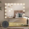 LED Hollywood Makeup Mirror 58*45cm Large Dimmable Mirror with USB Charging Gold