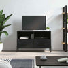 TANZEM TV Cabinet Black 80x36x50 Engineered Wood,TV Stand, Industrial A4L6