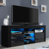 TV Unit Cabinet | TV Stand 145cm | Sideboard with High Gloss Doors | Free LED