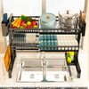 2 Tier Space Saving Over The Sink Dish Drying Rack Large Adjustable Dish Drainer