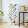 Bookcase Tree Bookshelf Tall Floor Standing Book Shelf 34 x 20 x 116 cm