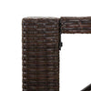 5 Piece Garden Bar Set with Cushions Brown Poly Rattan vidaXL