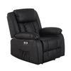 ELECTRIC RECLINER ARMCHAIR 8 POINT HEATED LEATHER MASSAGE RECLINER CHAIR SOFA