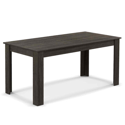 160 CM Rectangular Dining Table with Sturdy L-shaped Legs
