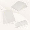 3PCS Bed Wedge Pillow Set Sleeping Adjustable Incline Pillow-White