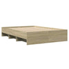 Sonoma Oak Bed Frame 120 x 200 in Multilayer T4T0