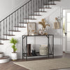 2-Tier Console End Table/Table Side w/Mesh Shelf Entryway Hallway Vintage Tables