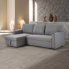 3 Seater Corner Sofa Bed Hidden Storage Convertible Pull Out -L Shaped Sofa Bed