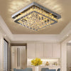 20-100cm Flush Mount Modern Square Ceiling Chandelier Crystal Light Lamp Pendant