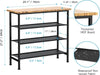 isightguard Shoe Rack 4 Tier Shoe Storage Rack with Wooden Top, Shoe Organise...