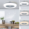 Ceiling Fan with 75W LED Light Adjustable 3-Wind Speed Remote Control Dimmable