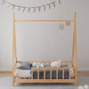 Wooden Kids Treehouse Bed Frame Childrens Toddlers Floor Bed Frame Low Bedstead