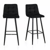 2 Pcs Breakfast Bar Stools High Counter Chair Kitchen Pub Restaurant Barstool
