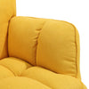 Scandinavian Armchair Wing Back Recliner Rocking Chair Cube Fabric Upholstered