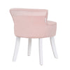 Velvet Pink Dressing Table Stool Makeup Chair Soft Padded Cushion Piano Seat NEW