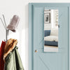 Mirrored Jewelry Storage Cabinet Lockable Wall Mounted Jewelry Box Organizer