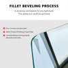 Round LED Bathroom Wall Mirror with Demister Pad Illuminated Warm Lights 600x600