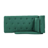 Tufted Fabric Chaise Sofa Lounge Chair Bed Nailhead Trim Armrest Chaise Longue