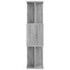Book Cabinet/Room Divider Grey Sonoma 80x24x96cm Engineered Wood