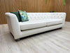 DFS ‘Libertie’ 4 Seater Sofa Cream Sensual Velvet Plush Chesterfield BRAND NEW